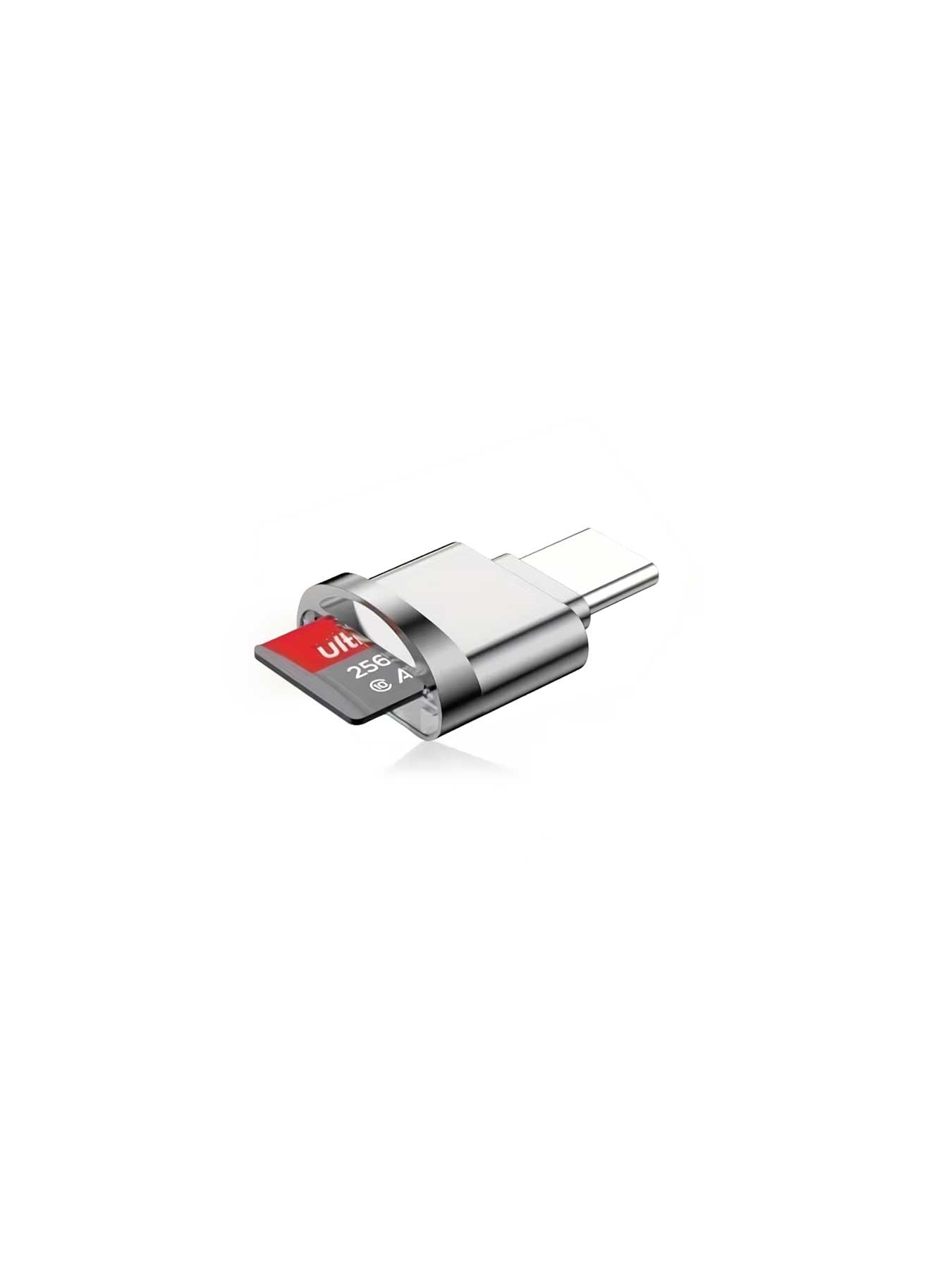 Leitor de cartões MicroSD USB-C + adaptador USB-A