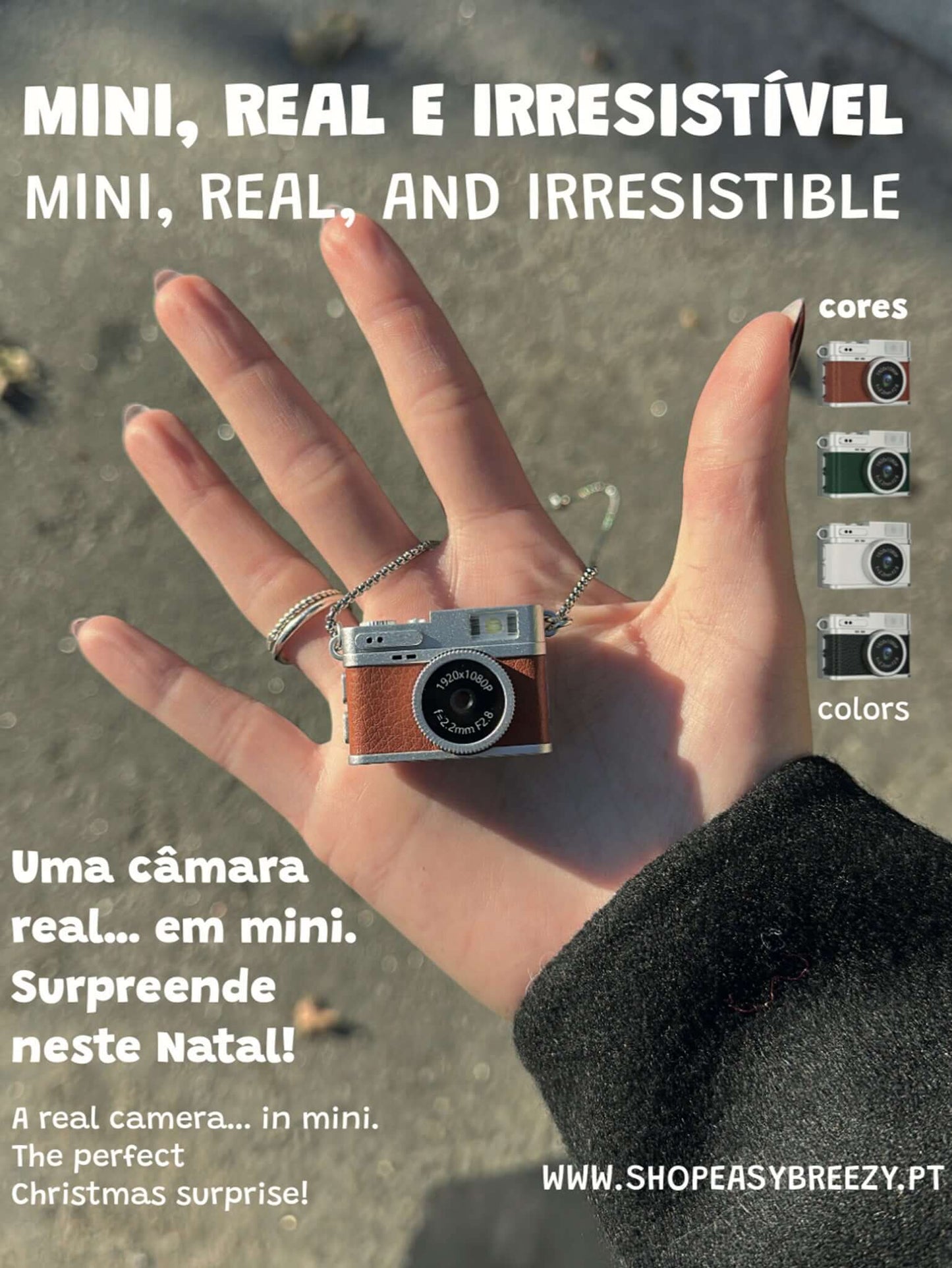 mini máquina fotográfica digital